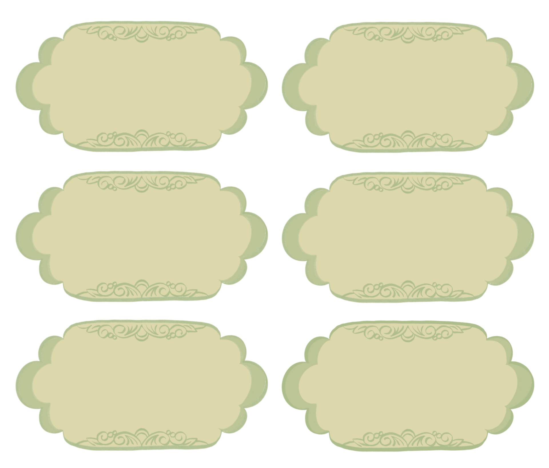 Free Printable Blank Vintage Labels