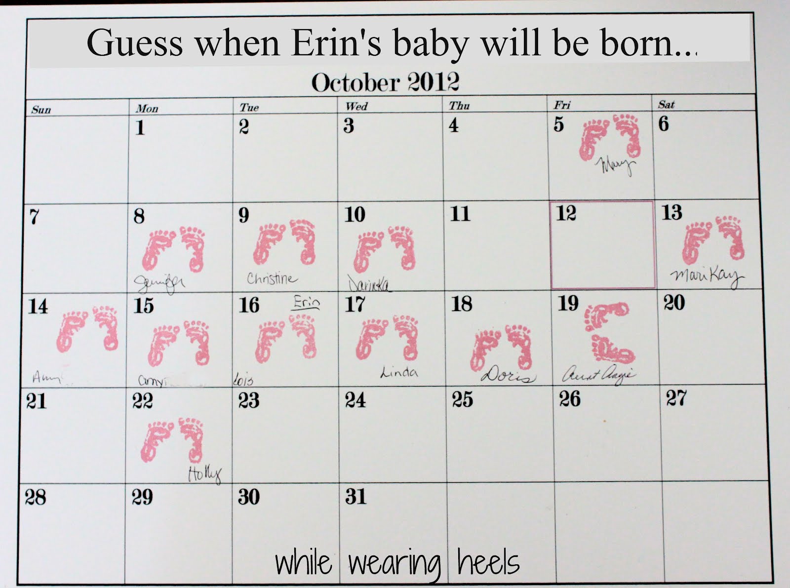 8 Best Images of Baby Pool Calendar Printable - Baby Pool ...