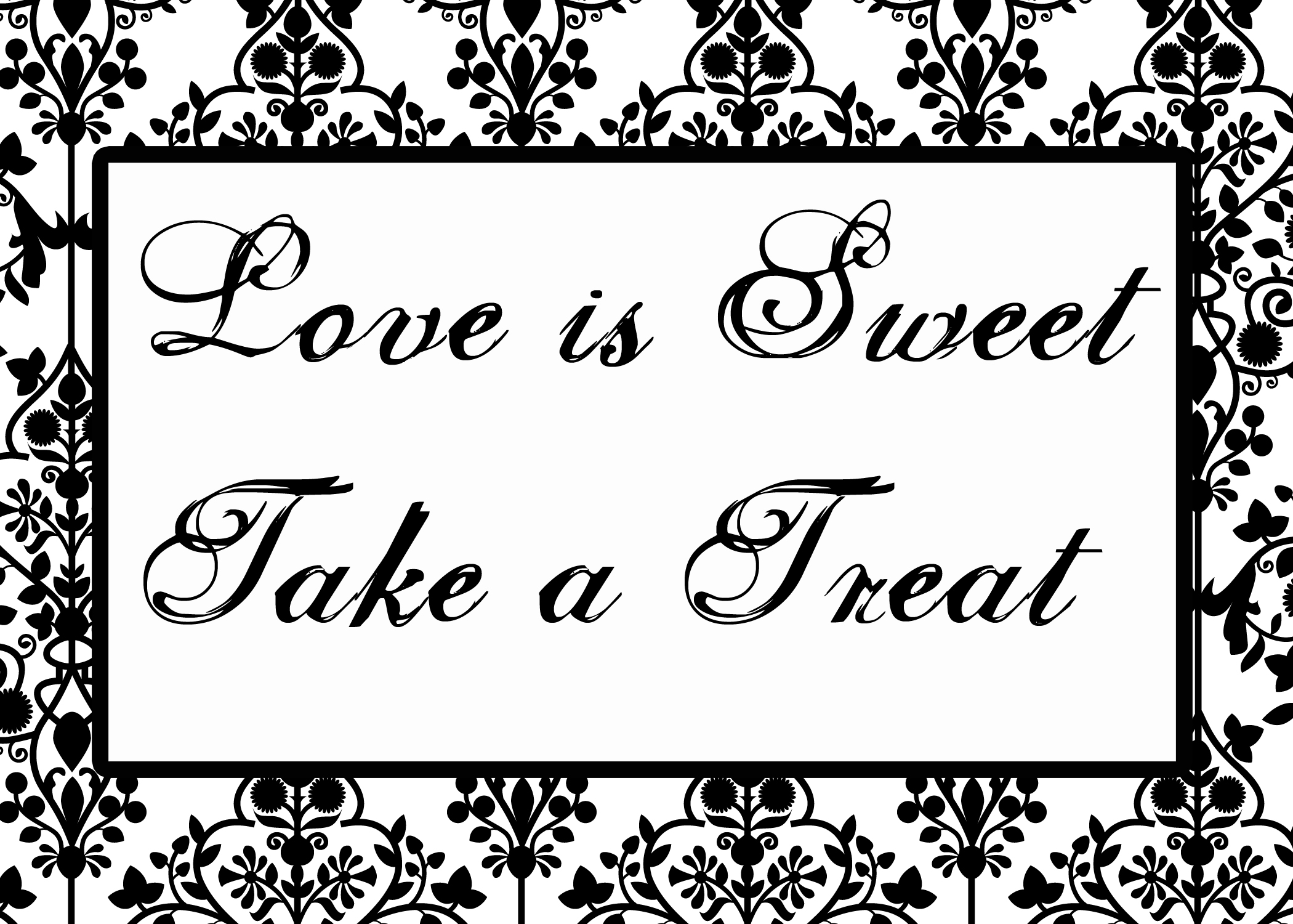 Free Printable Candy Buffet Signs