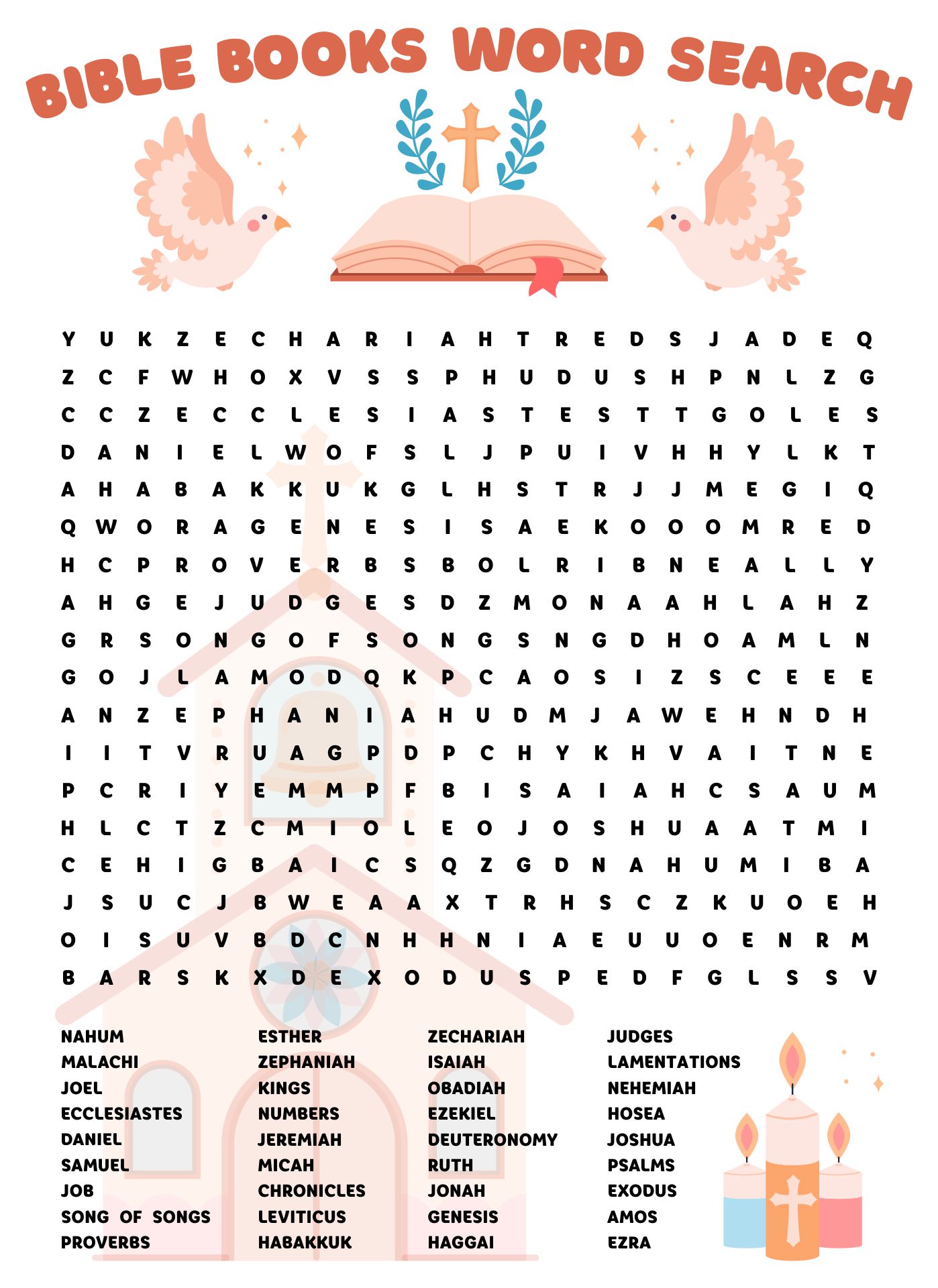 5 Best Images of Biblical Word Search Printable Free Bible Word