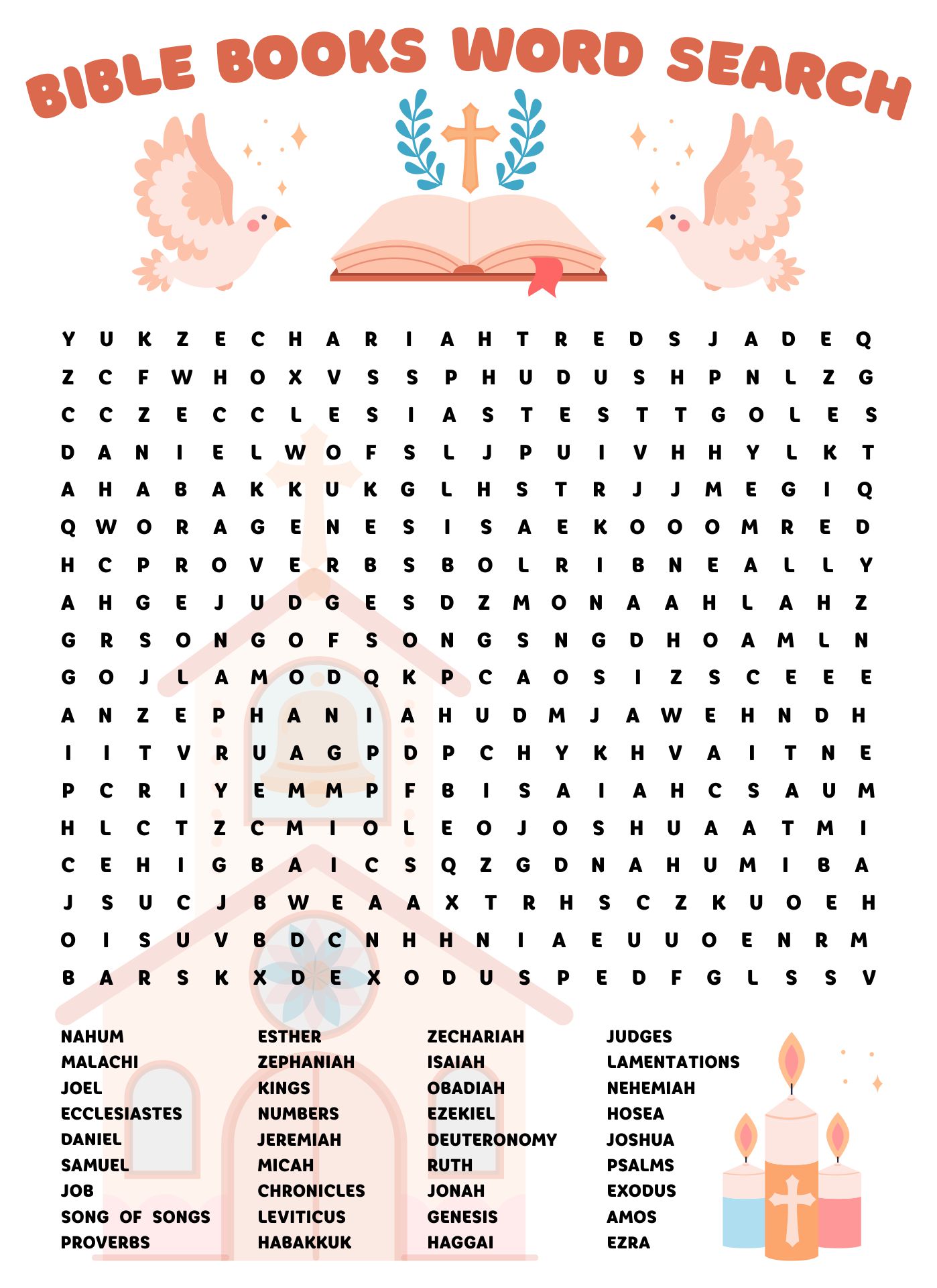 Printable Bible Word Search Printable Bible Word Search