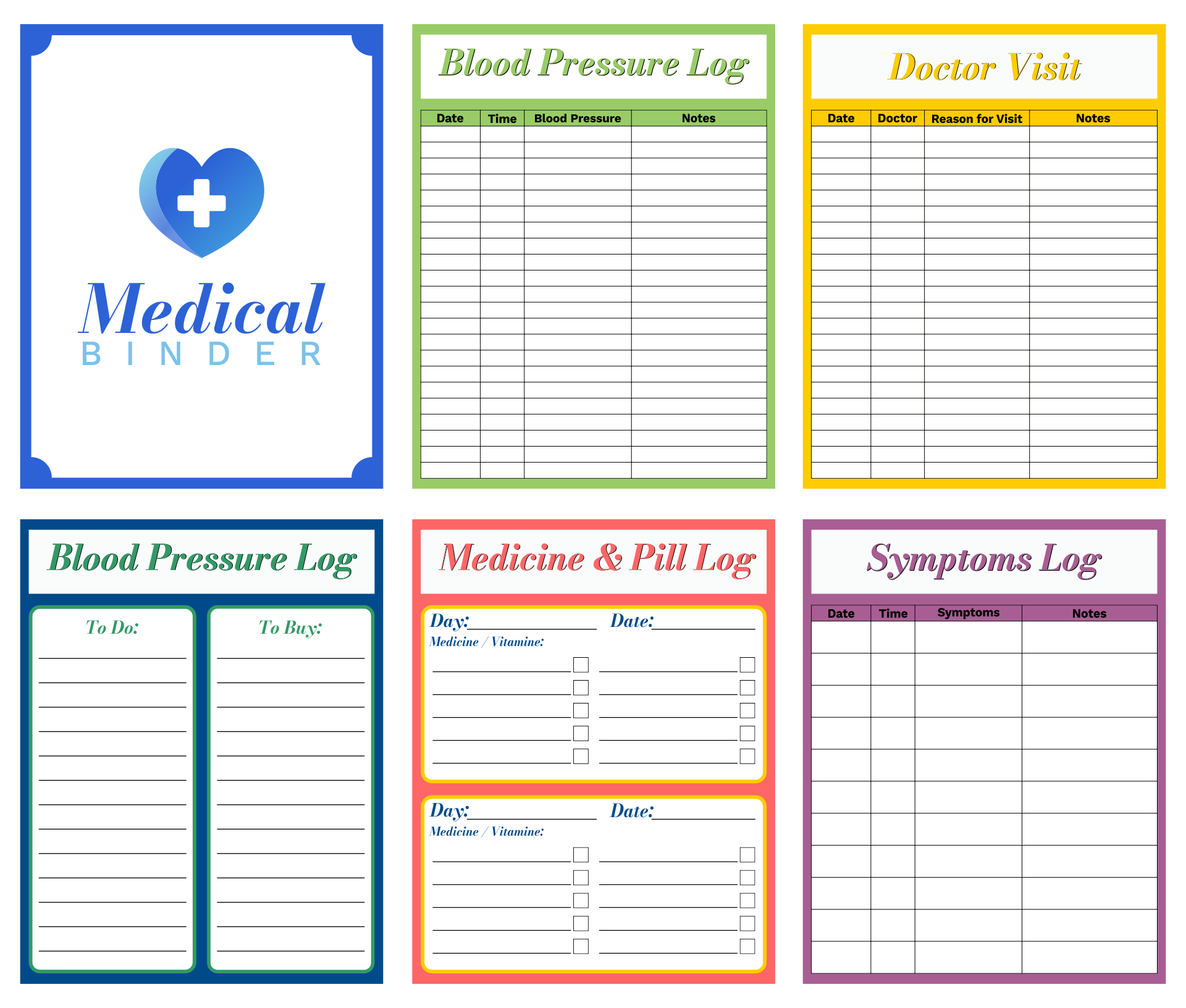 Free Medical Printables