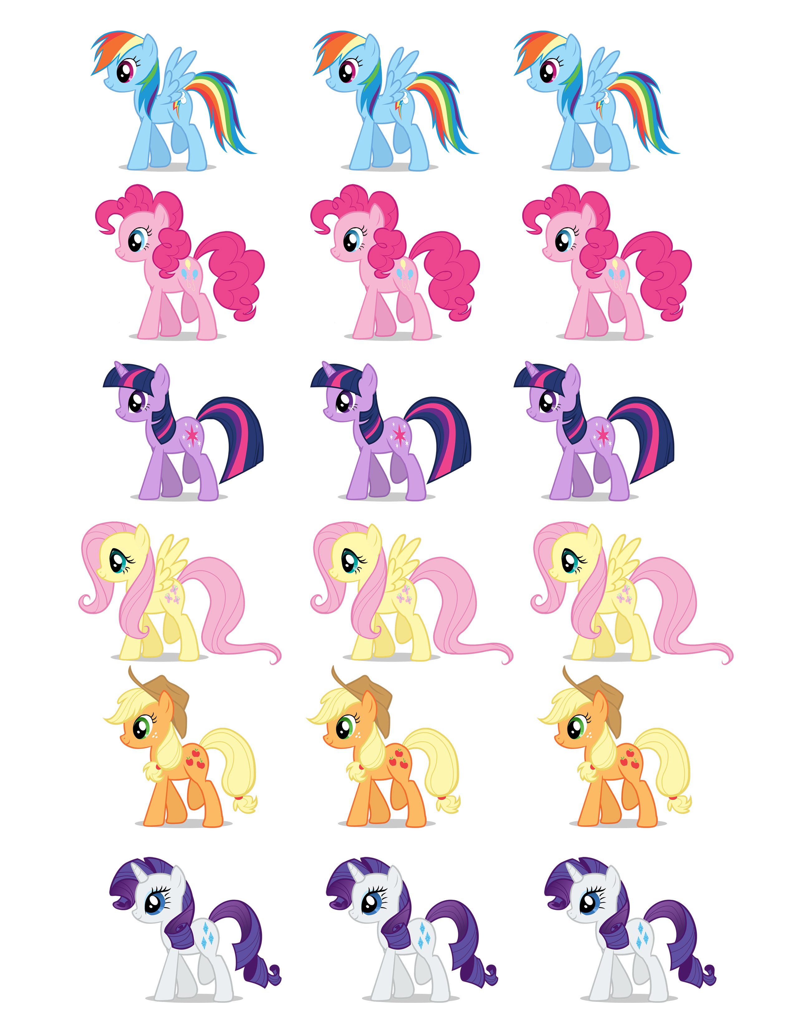 My Little Pony Printable Cutouts Printable Templates