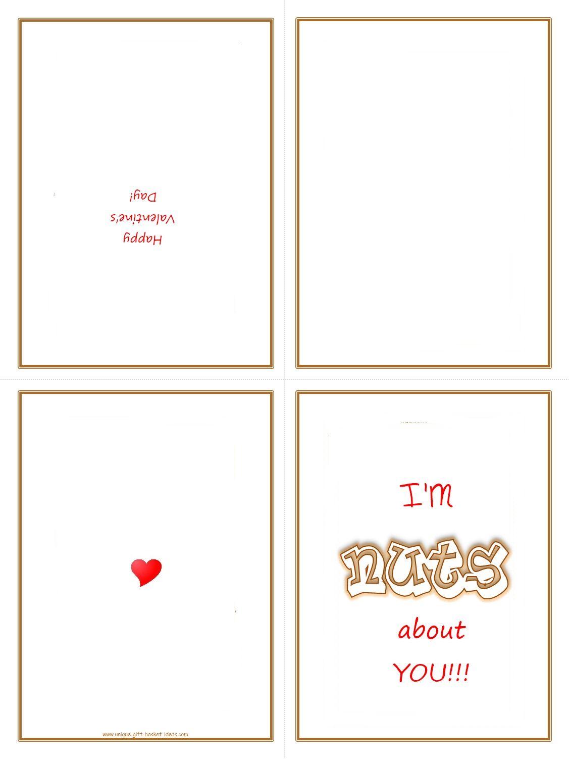 Free Foldable Printable Valentines Day Cards