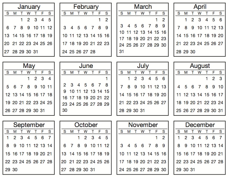 7 Best Images Of Printable Mini Calendar Template 2013 Printable 2012