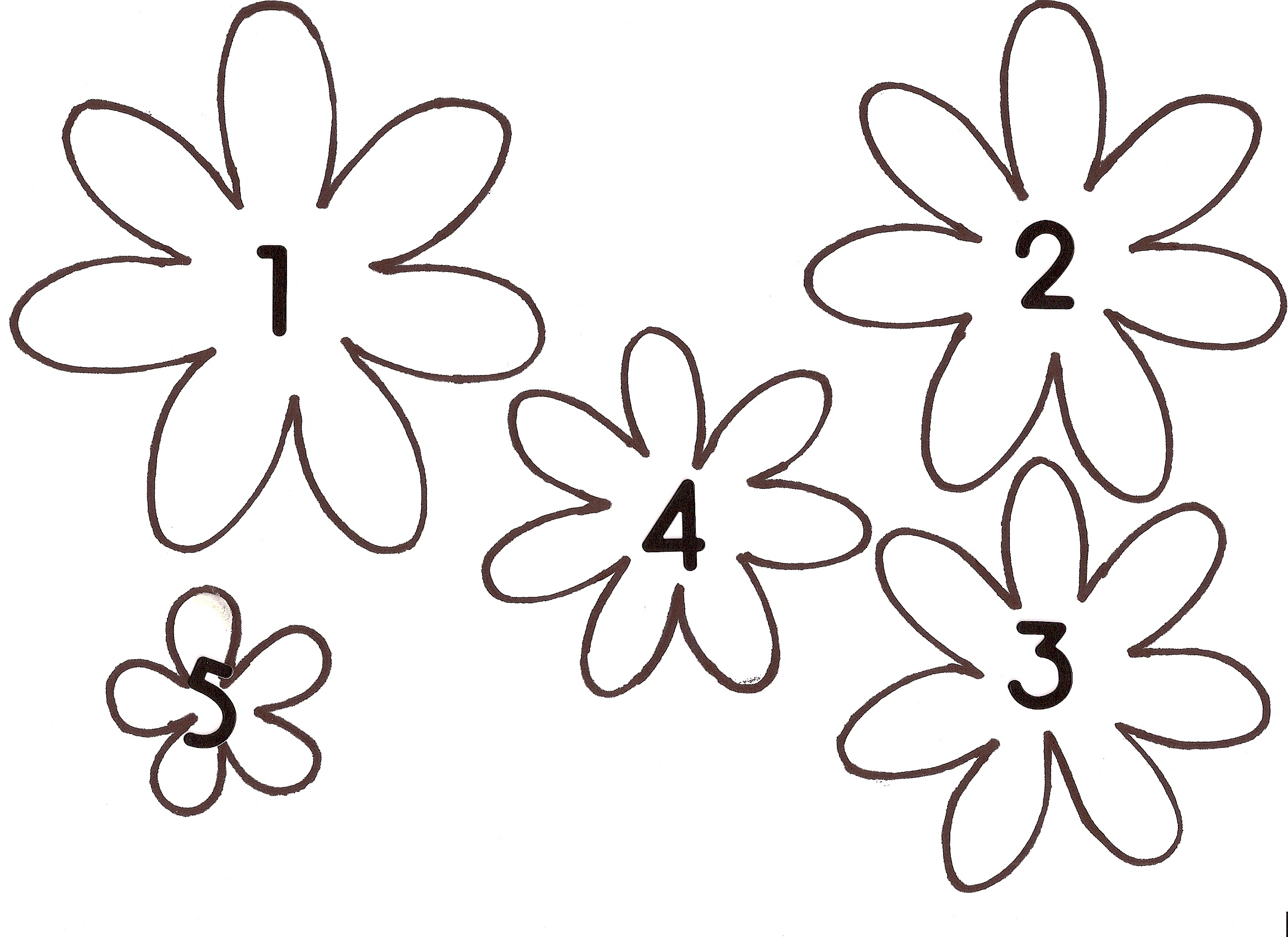 7 Best Images of Large Spring Flower Printable Pattern 8 Petal Flower