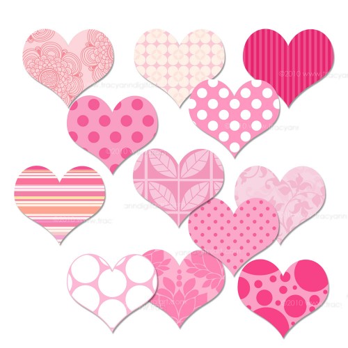 pink valentine heart clipart - photo #41