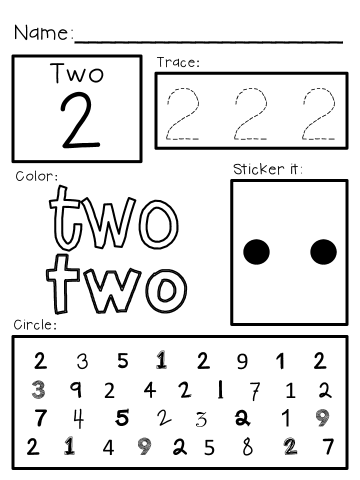 Pre K Homework Printables Free