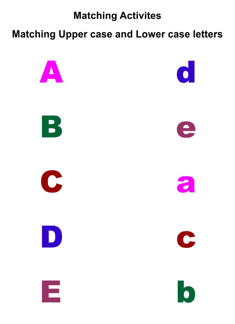 7 Best Images of Alphabet Matching Printable Worksheets Alphabet