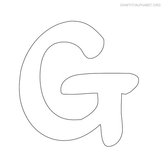 7 Best Images Of Printable Letter Stencils G Print Out Letter