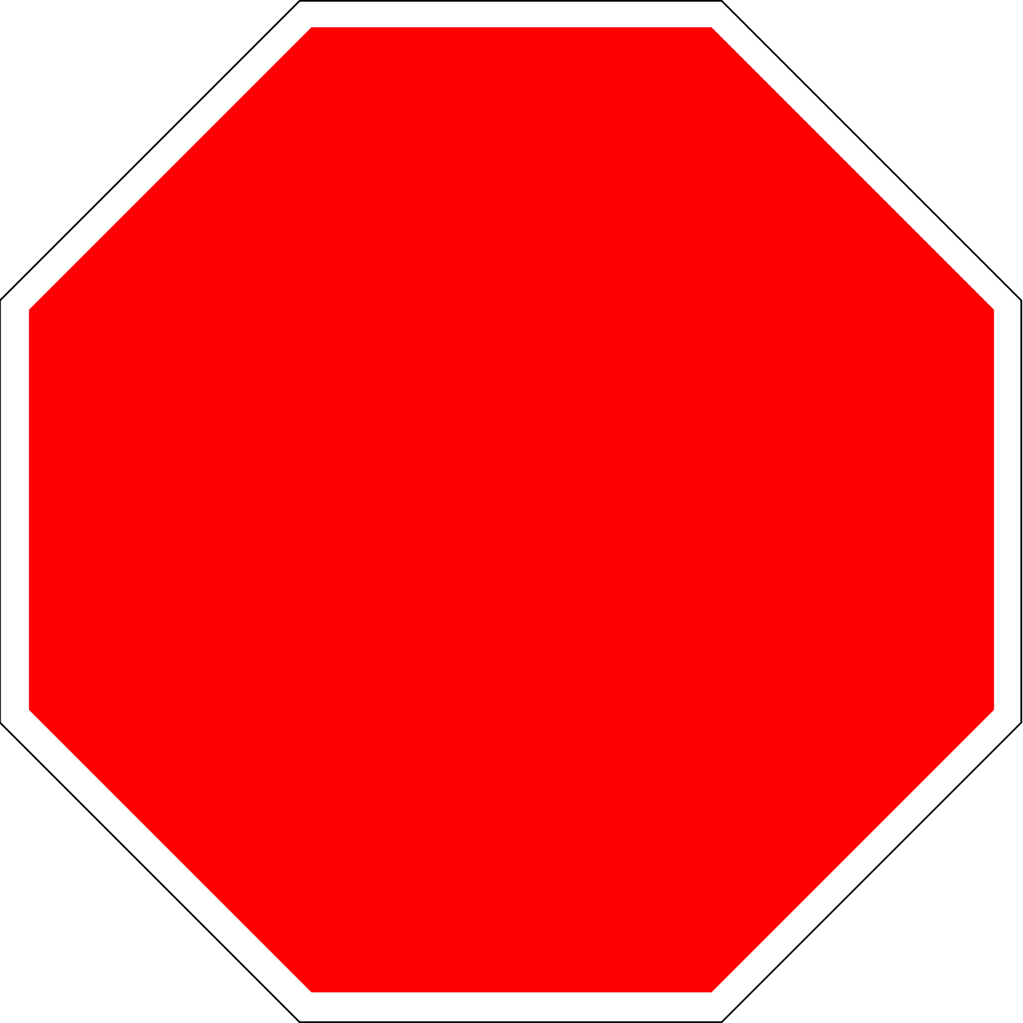 10 Best Images of Printable Blank Signs Blank Stop Sign Octagon, Free