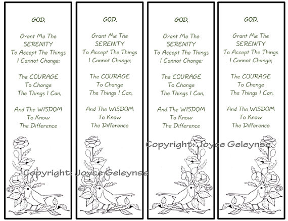 5 Best Images of Printable Christian Bookmarks On Prayer Serenity