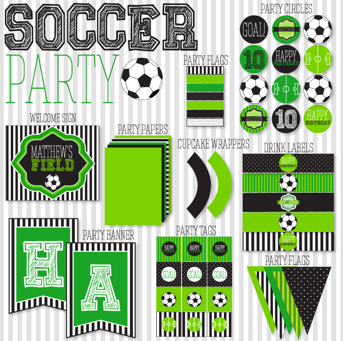 8 Best Images of Soccer Birthday Party Free Printables Soccer Party