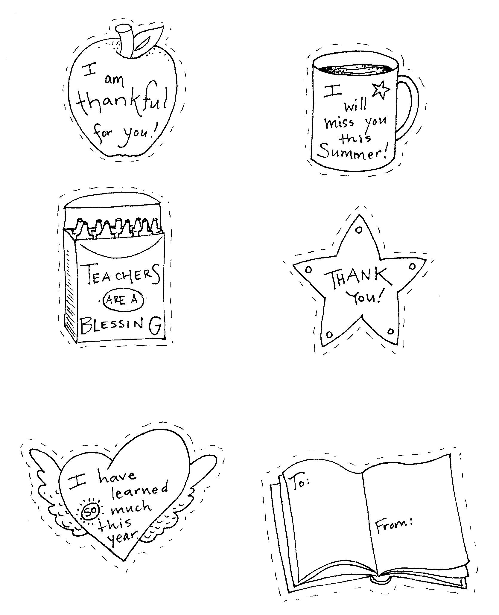 8 Best Images of Teacher Appreciation Printable Coloring Pages