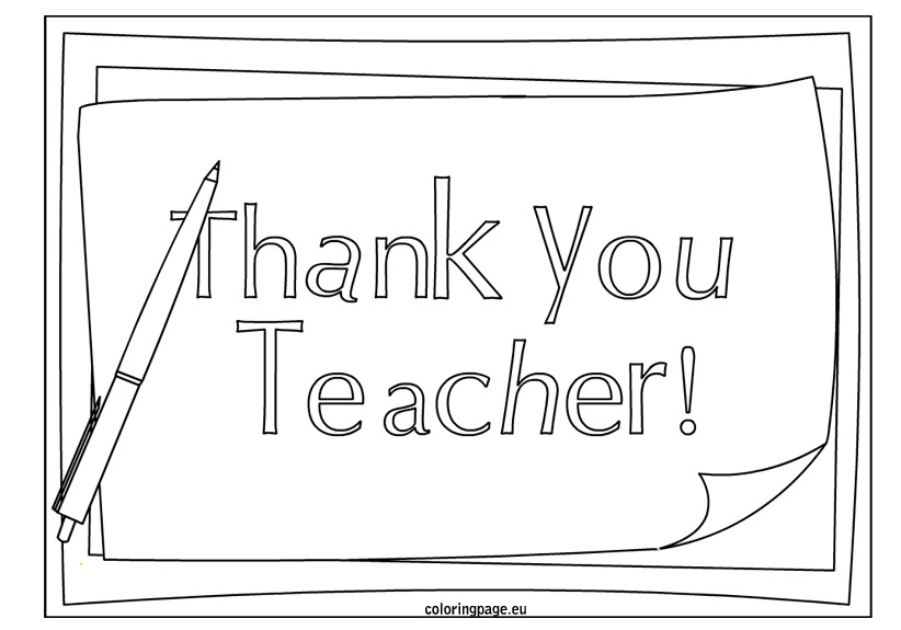 8 Best Images of Teacher Appreciation Printable Coloring Pages