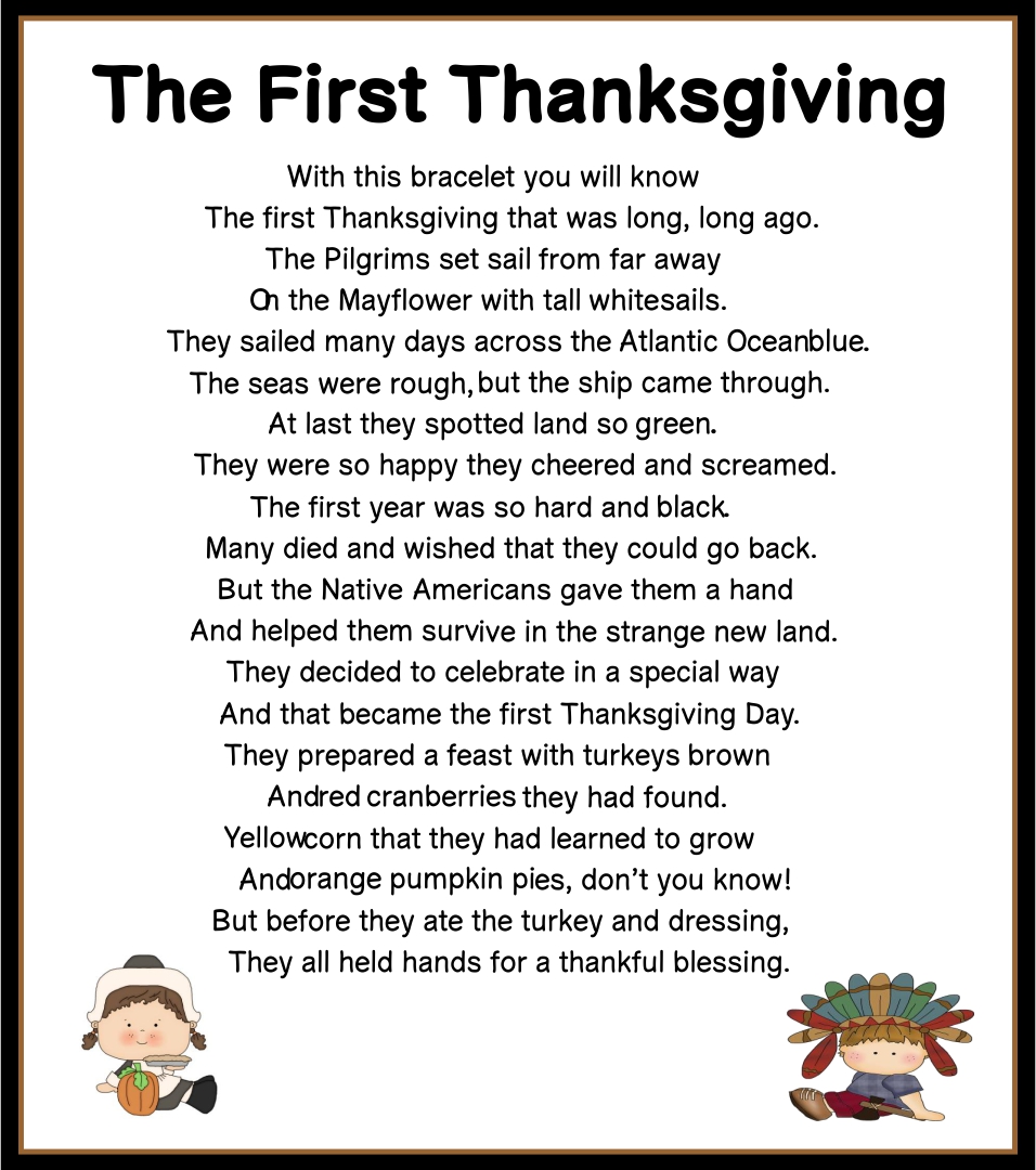 6 Best Images of Thanksgiving Story Printable First Grade