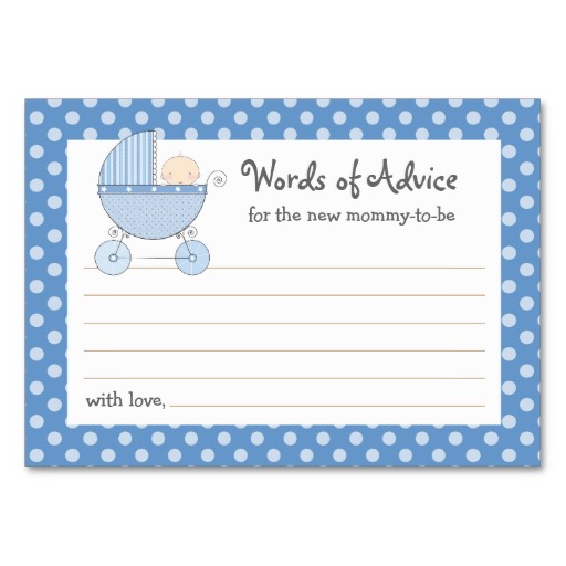 8 Best Images Of Mommy Advice Cards Printable Baby Shower Mommy Advice Cards Free Printable
