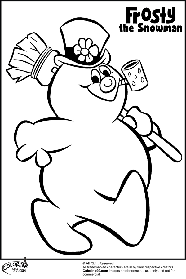 baby frosty the snowman coloring pages - photo #14