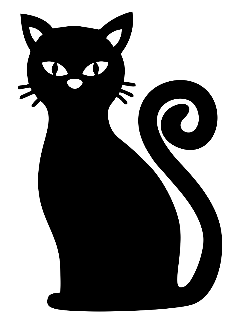 Free Printable Halloween Cat Template