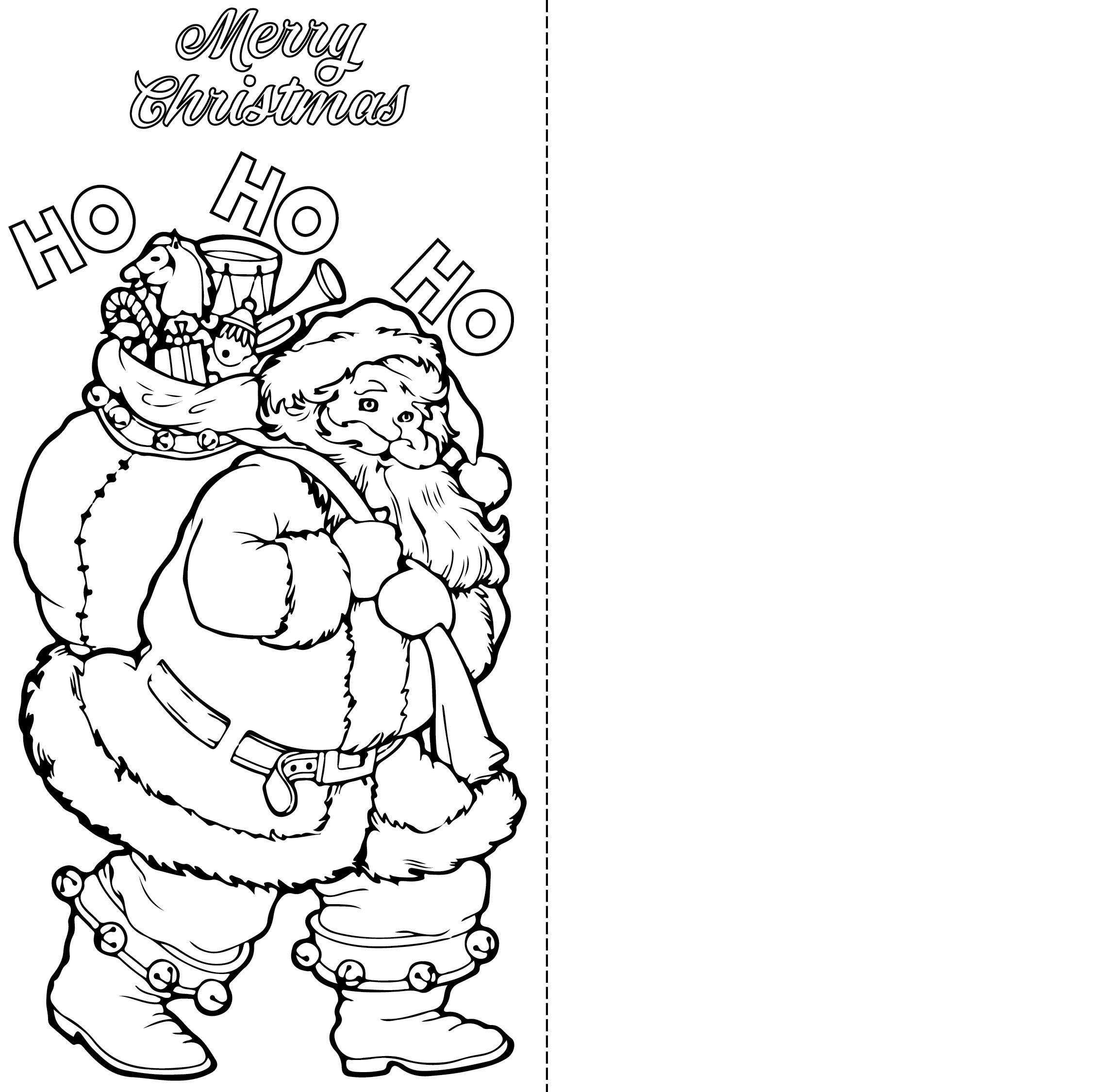 Free Printable Christmas Cards To Color Printable Templates Free