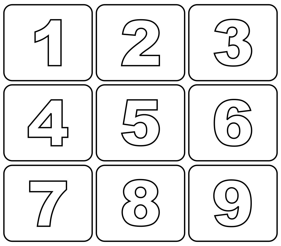 Free Printable Number Cards For Preschool
