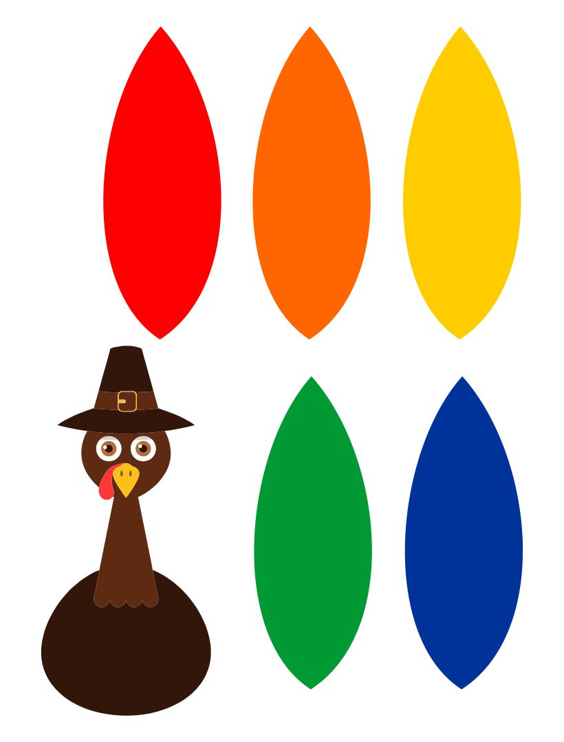 Free Turkey Template Printable Cut Out The Patterns And Trace Them On 