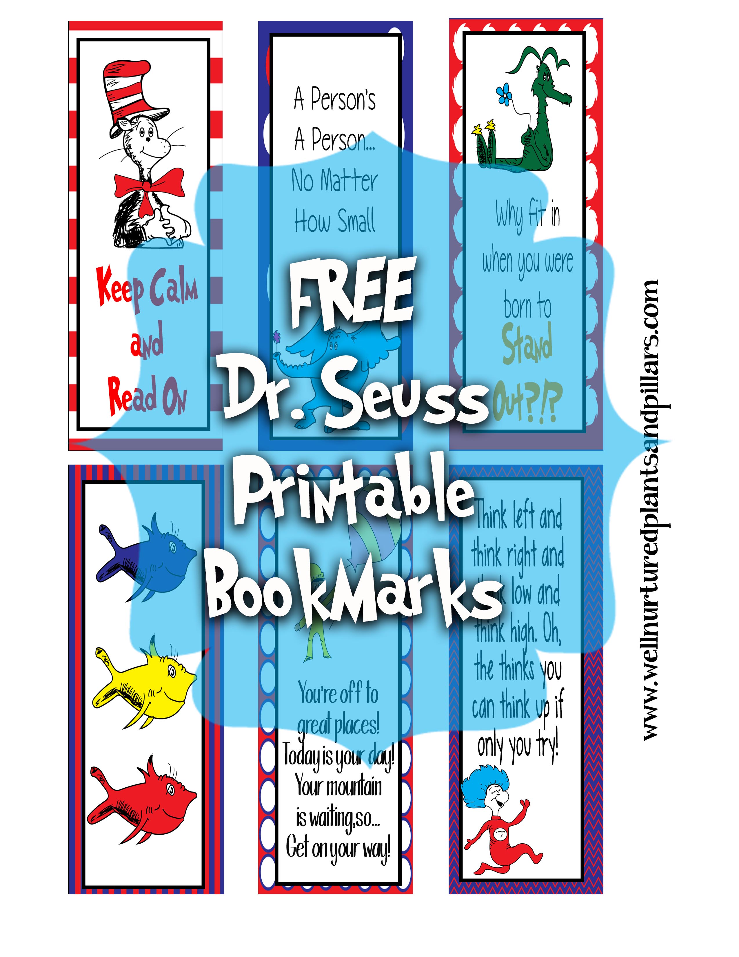 Dr Seuss Bookmarks Free Printable Printable World Holiday Dr Seuss Bookmarks Free Printable Printable World Holiday