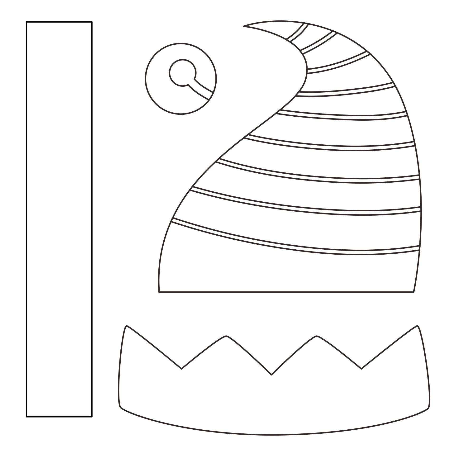Elf Hat Template Printable