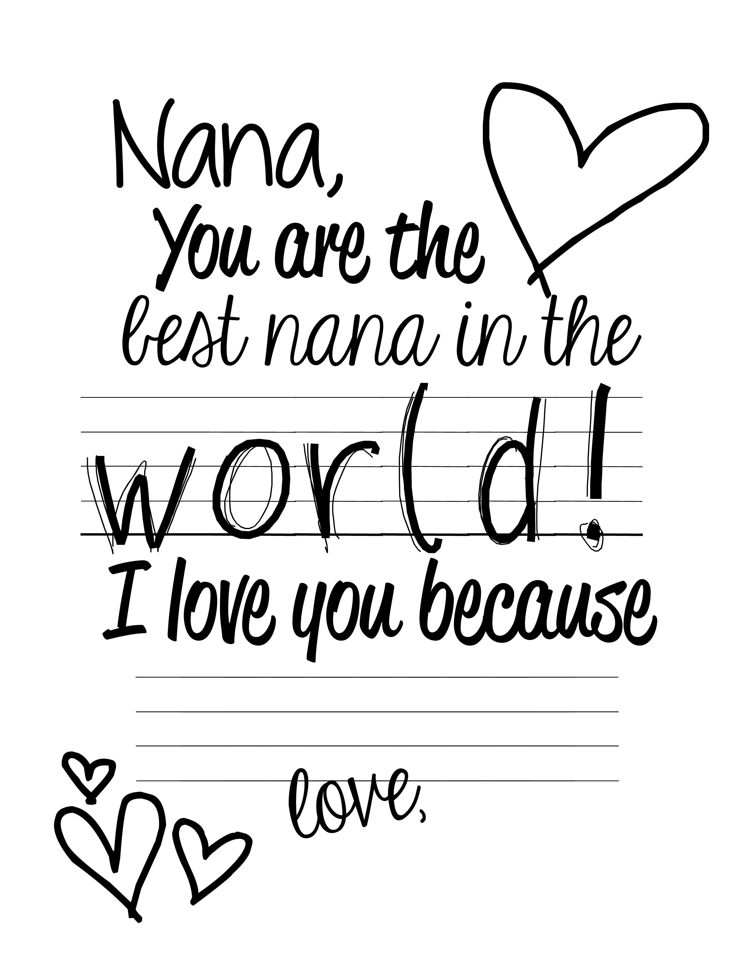 4 Best Images of Free Printable Mother's Day Cards For Nana - American