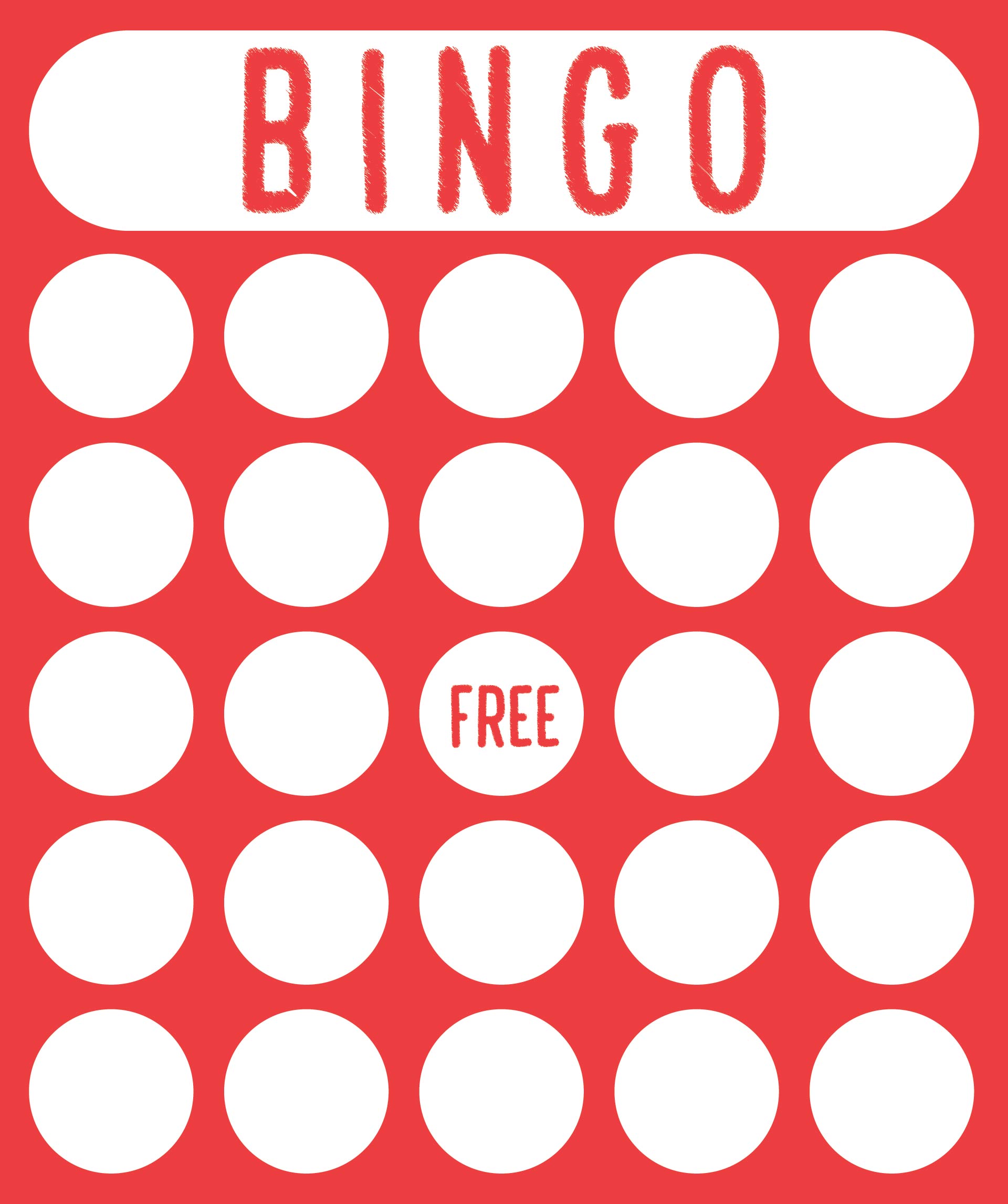 Blank Fillable Bingo Card Free Printable Worksheet
