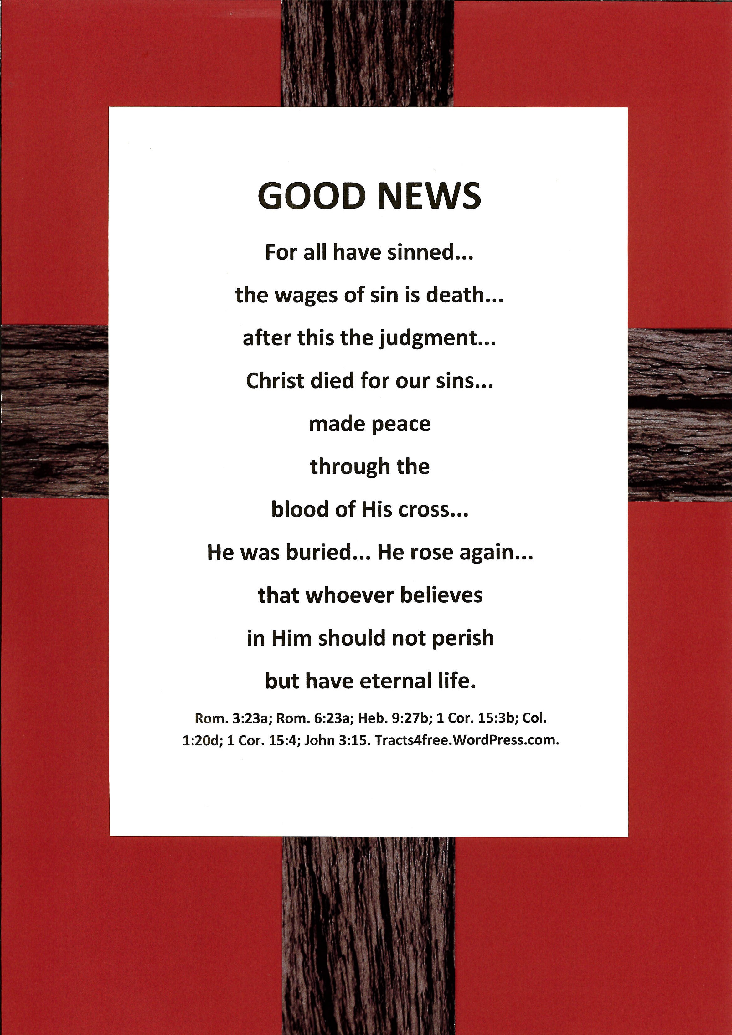 8 Best Images Of Printable Gospel Tracts Free Printable Gospel Tracts 
