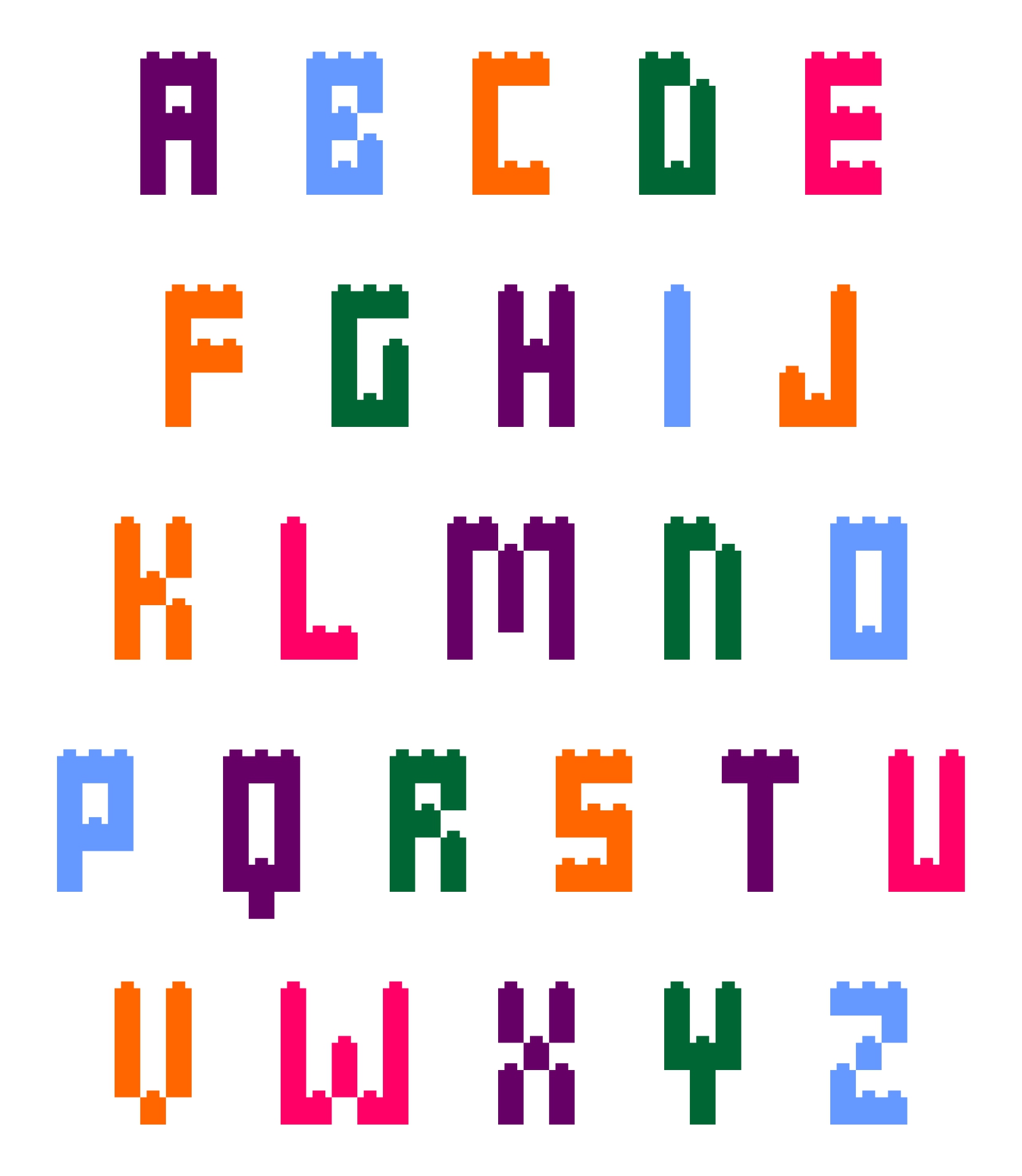 Free Printable Lego Alphabet Letters Printable