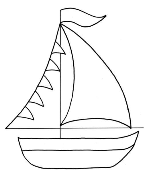 7 Best Images of Nautical Boat Printable Template Boat Coloring Pages