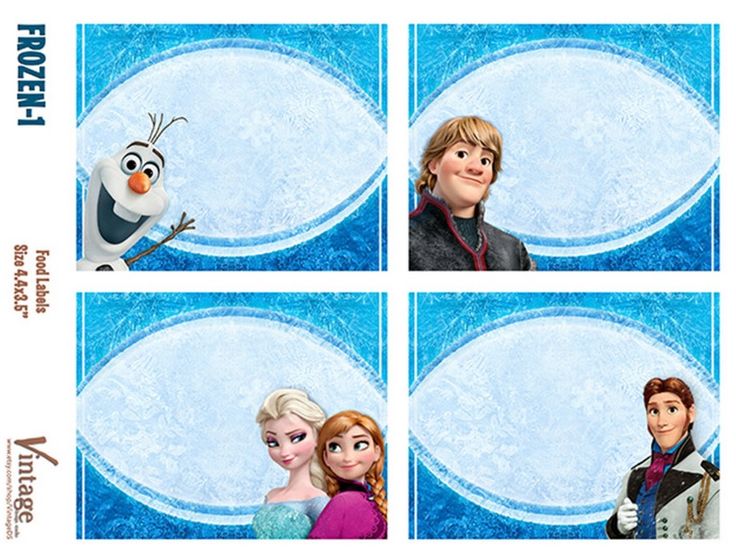 8 Best Images of Frozen Food Labels Free Printable Birthday Party