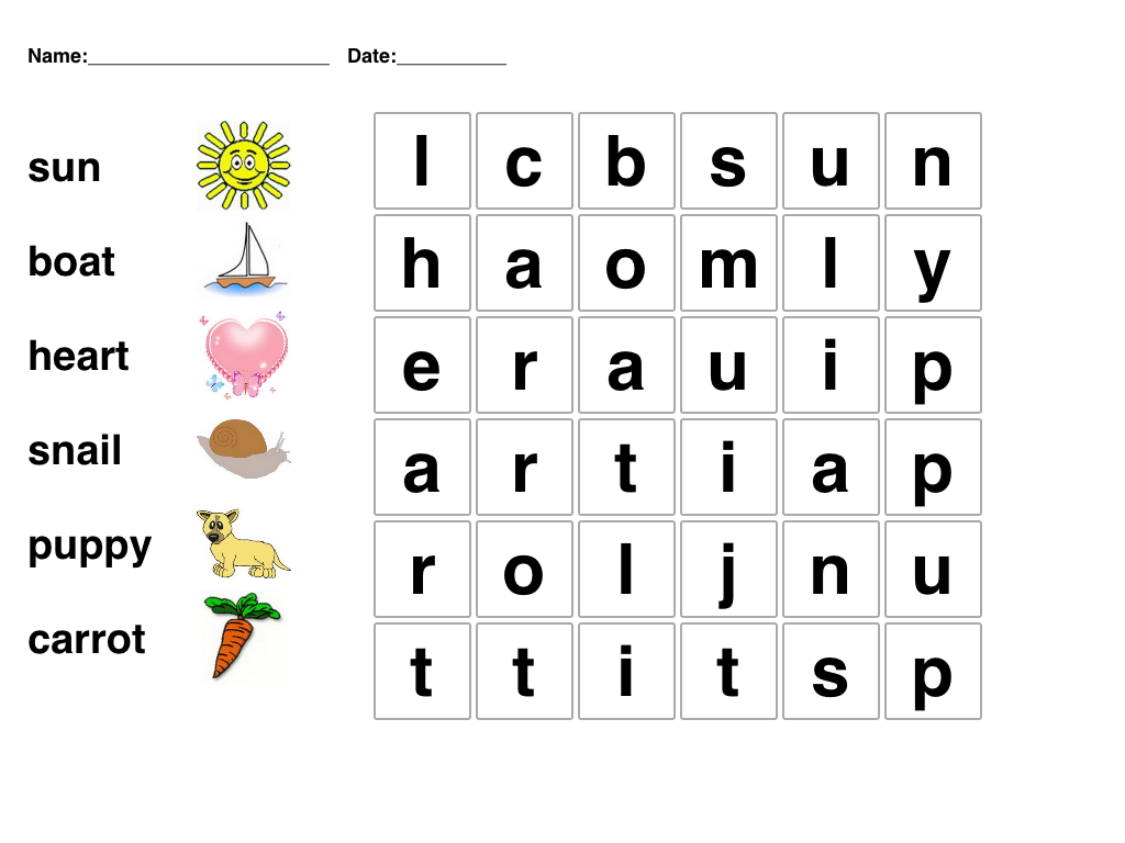6 Best Images of Printable Word Games For Kindergarten Printable