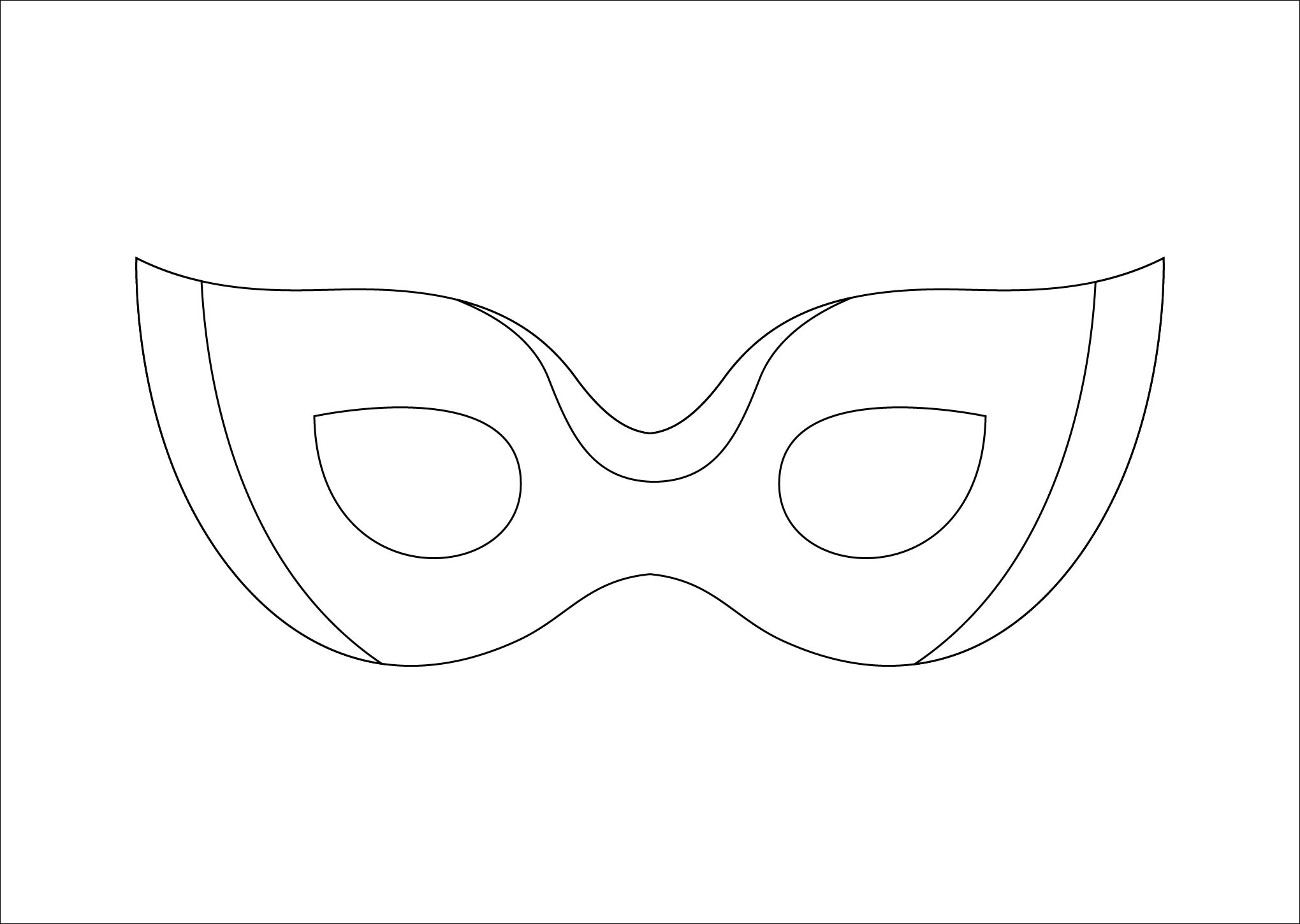 7 Best Images of Plain Masks Templates Printables Printable Blank