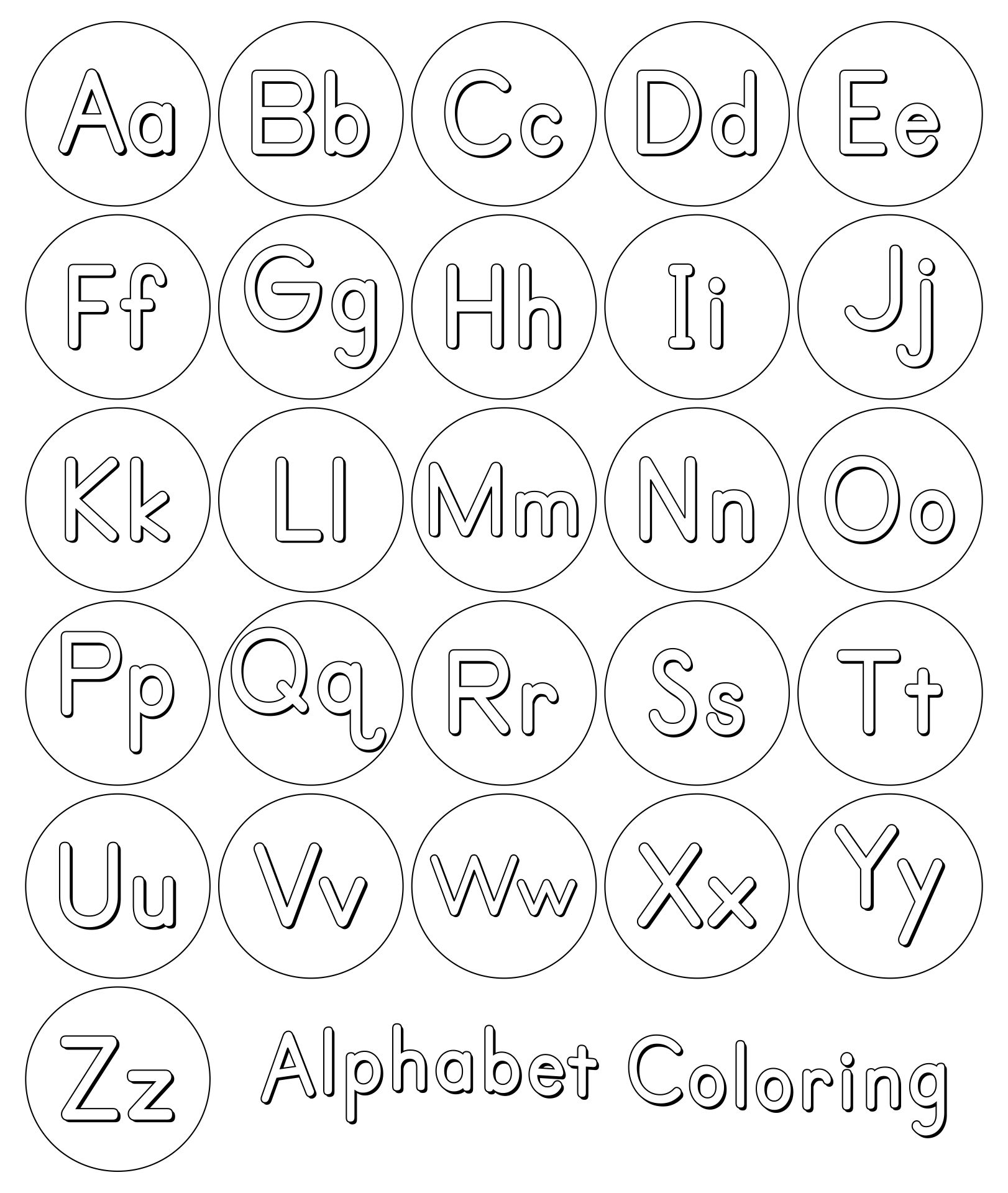 Alphabet Printable Printable Free Alphabet Templates Coloring Page Images And Photos Finder
