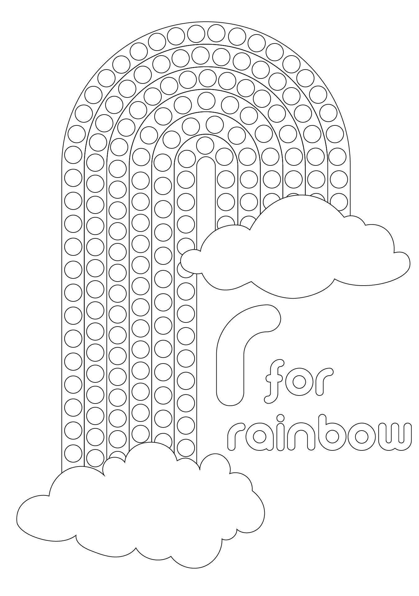 Color A Rainbow Printable