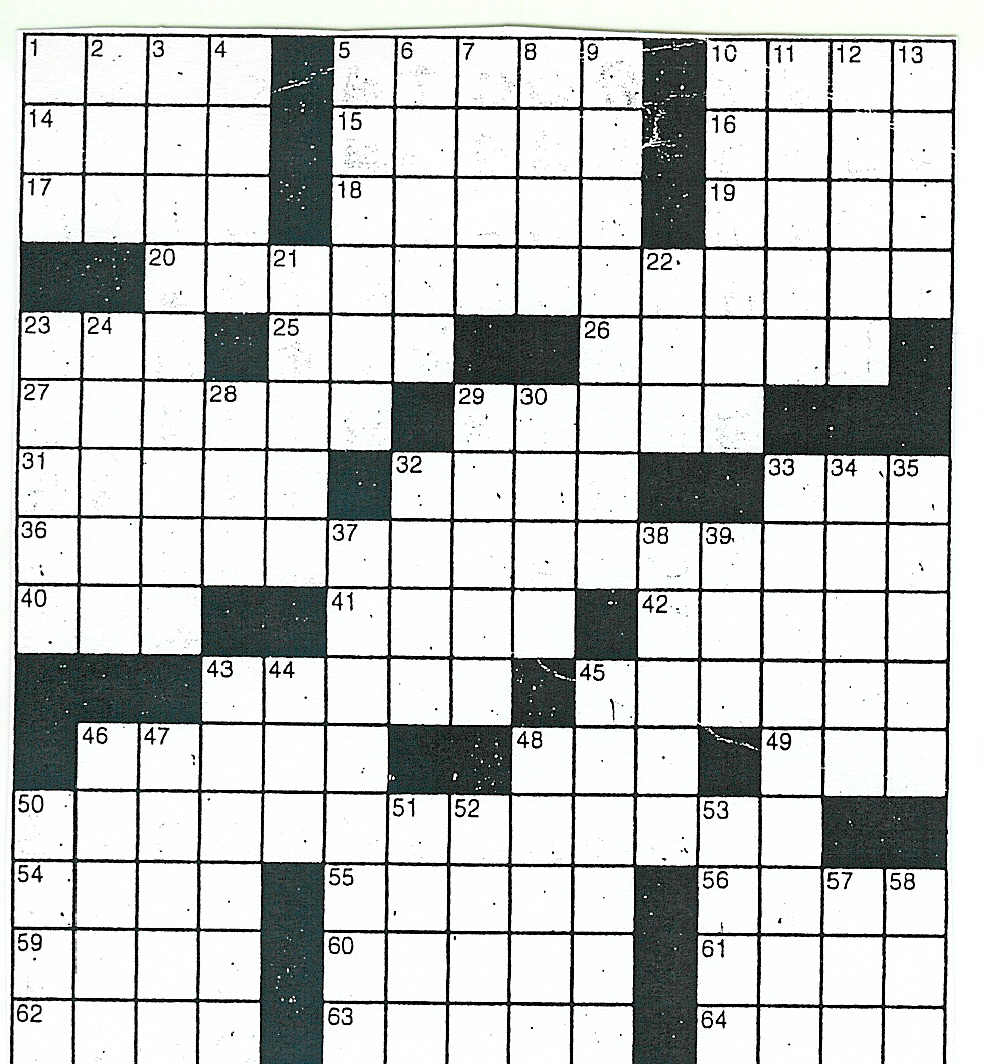 Get Blank Crossword Puzzle Template Pics