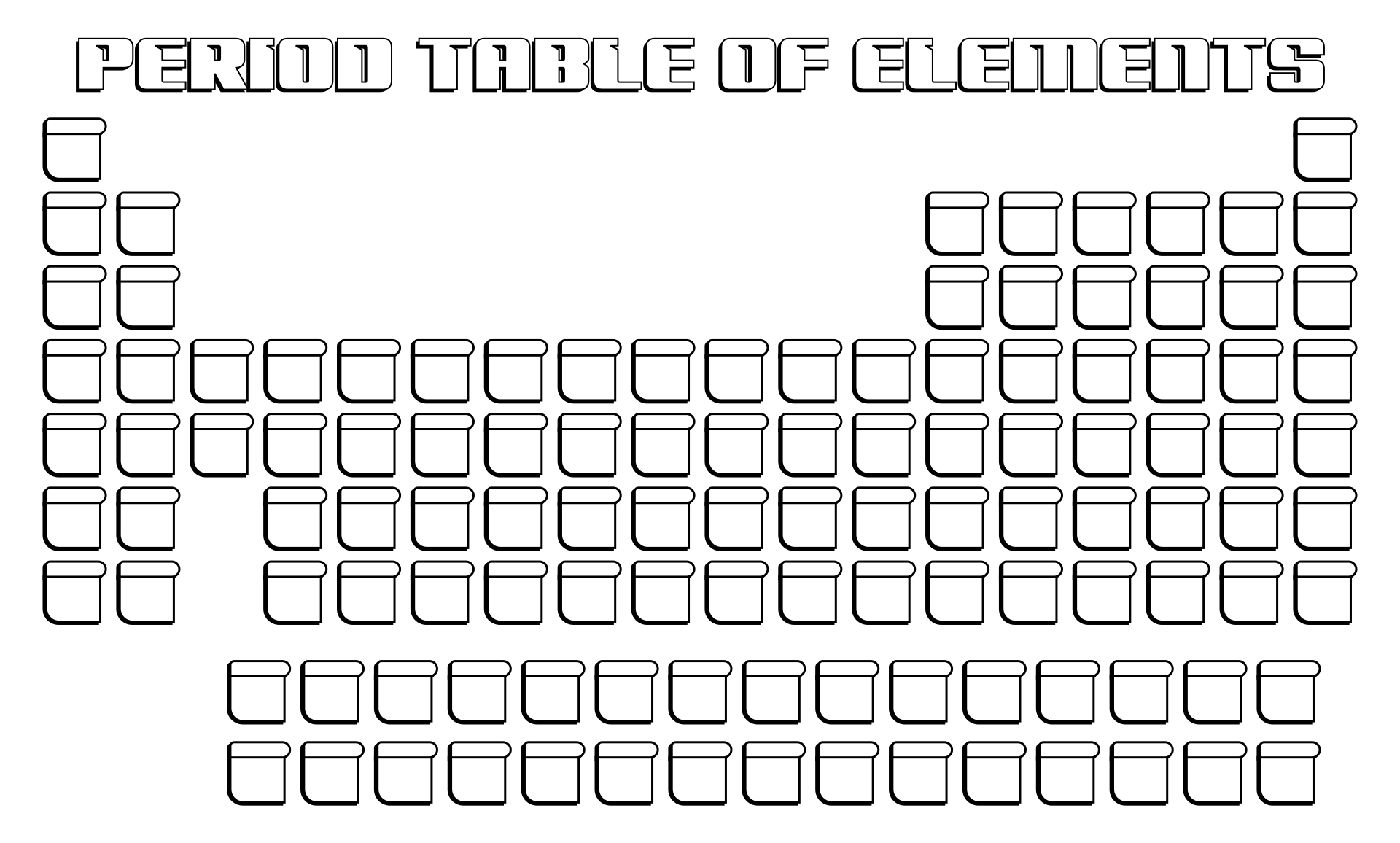 Resultado de imagem para periodic table blank