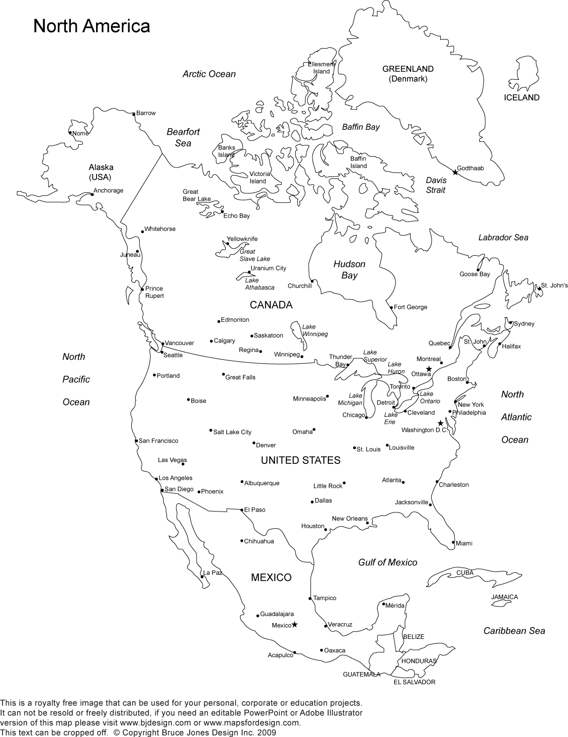 free-printable-map-of-north-america
