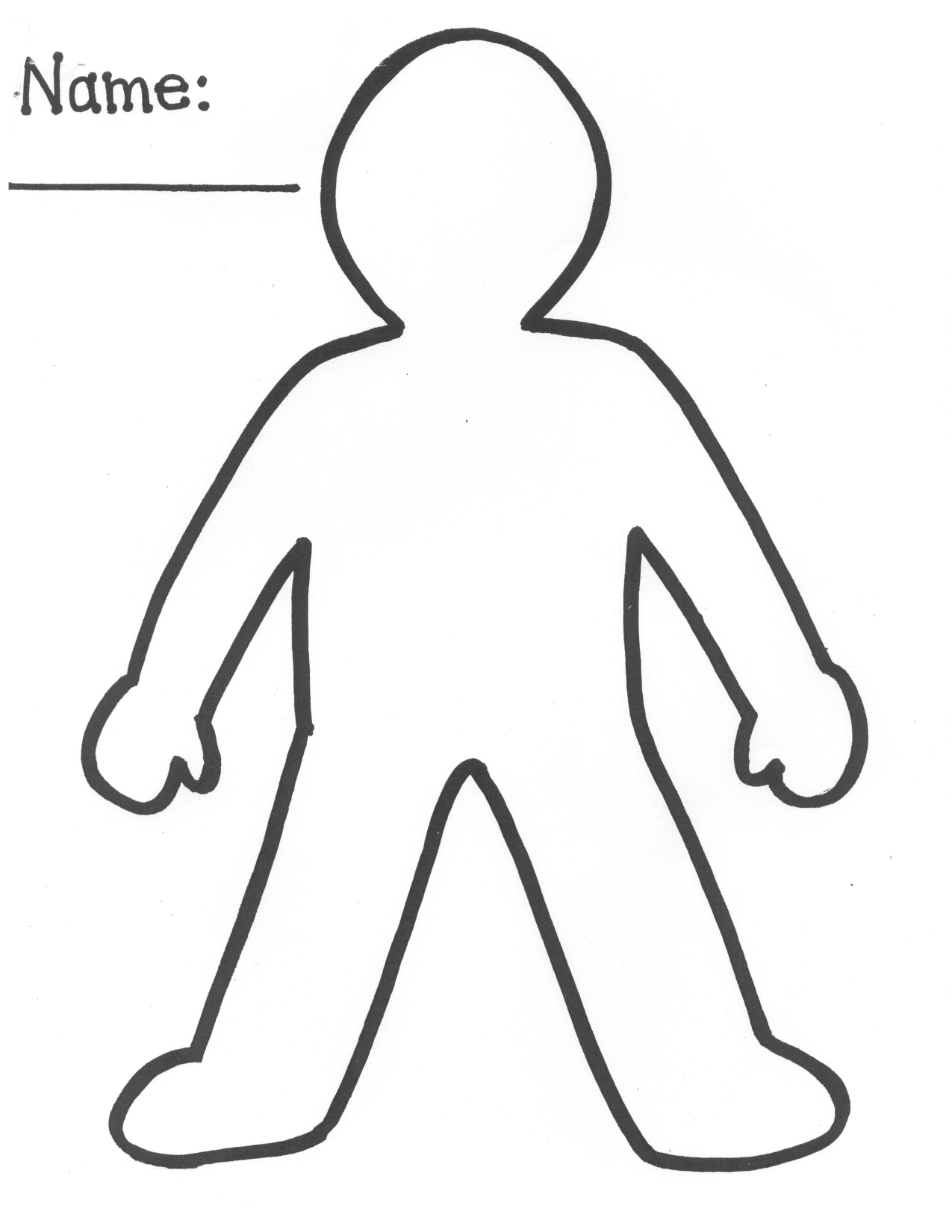 8 Best Images of Printable Cut Out Person Person Cut Out Template
