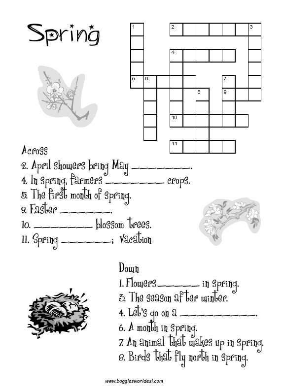 Free Printable Spring Worksheets For 6th Grade