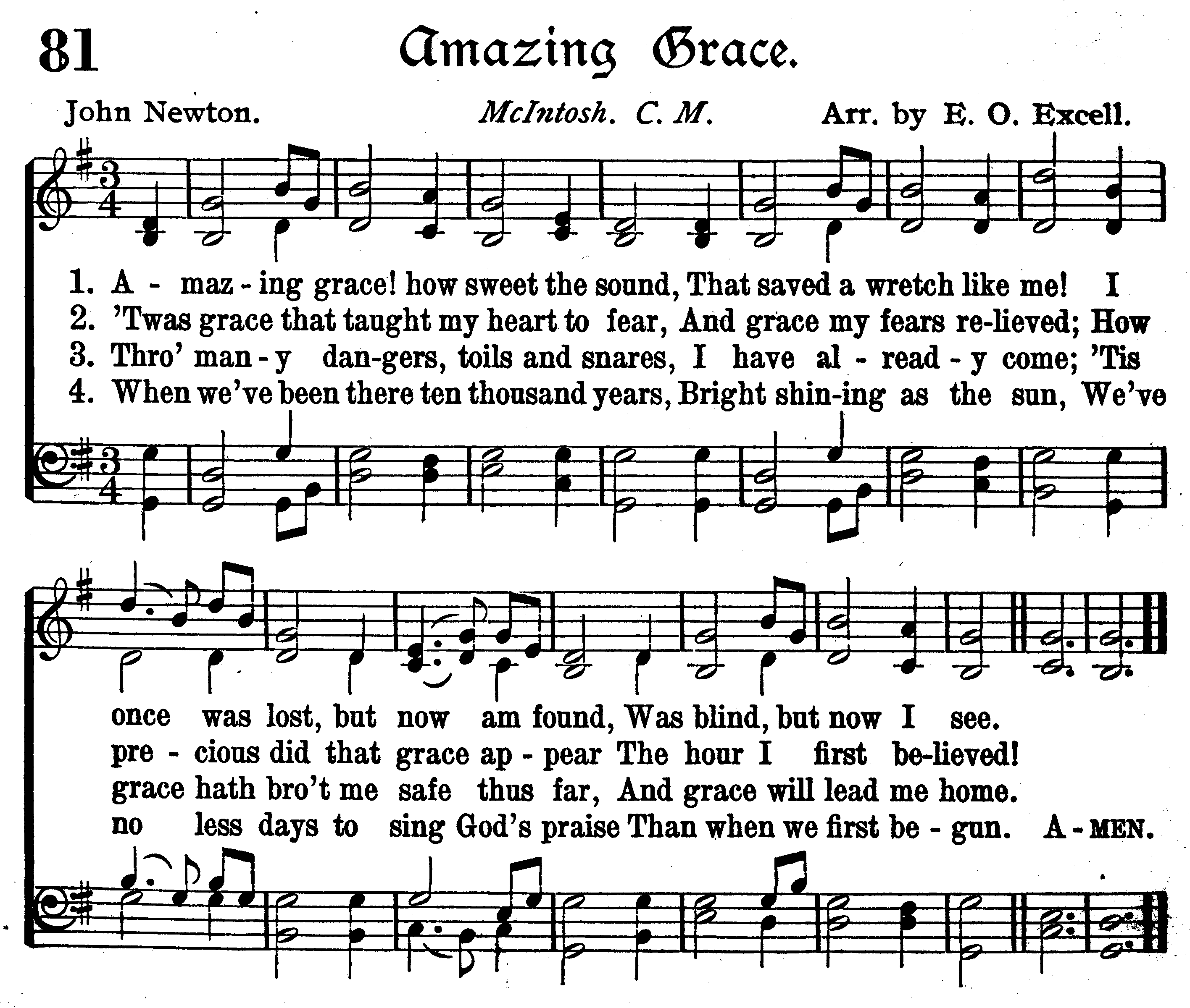 5 Best Images of Amazing Grace Lyrics Printable Amazing Grace Song