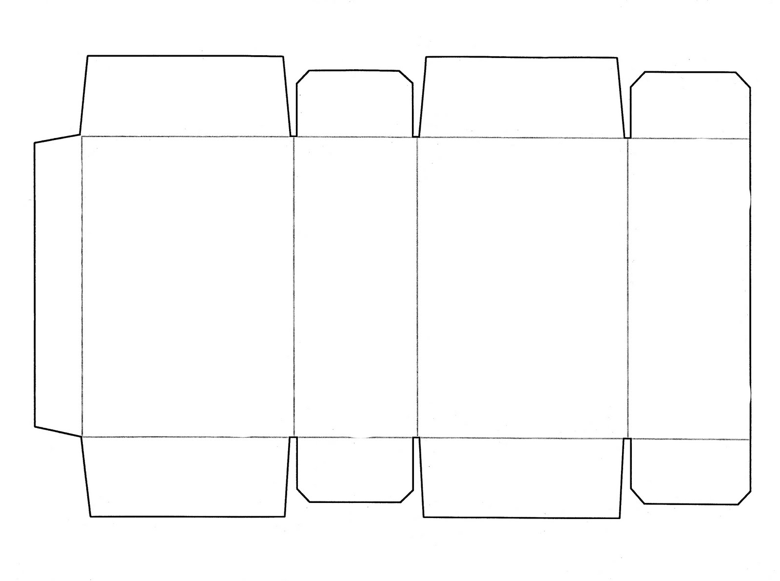 Rectangle Box Template Printable