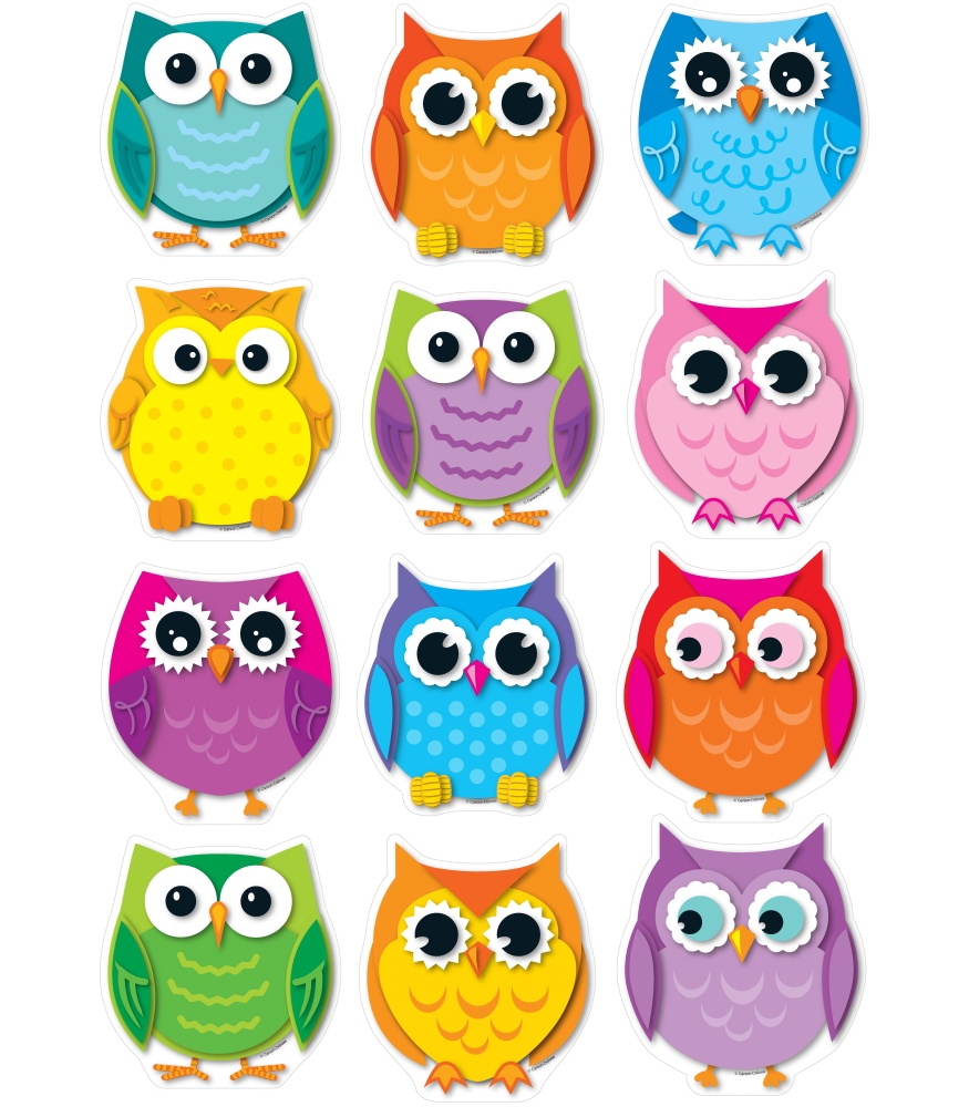 7 Best Images of Large Printable Cut Out Owl Colorful CutOuts Owls