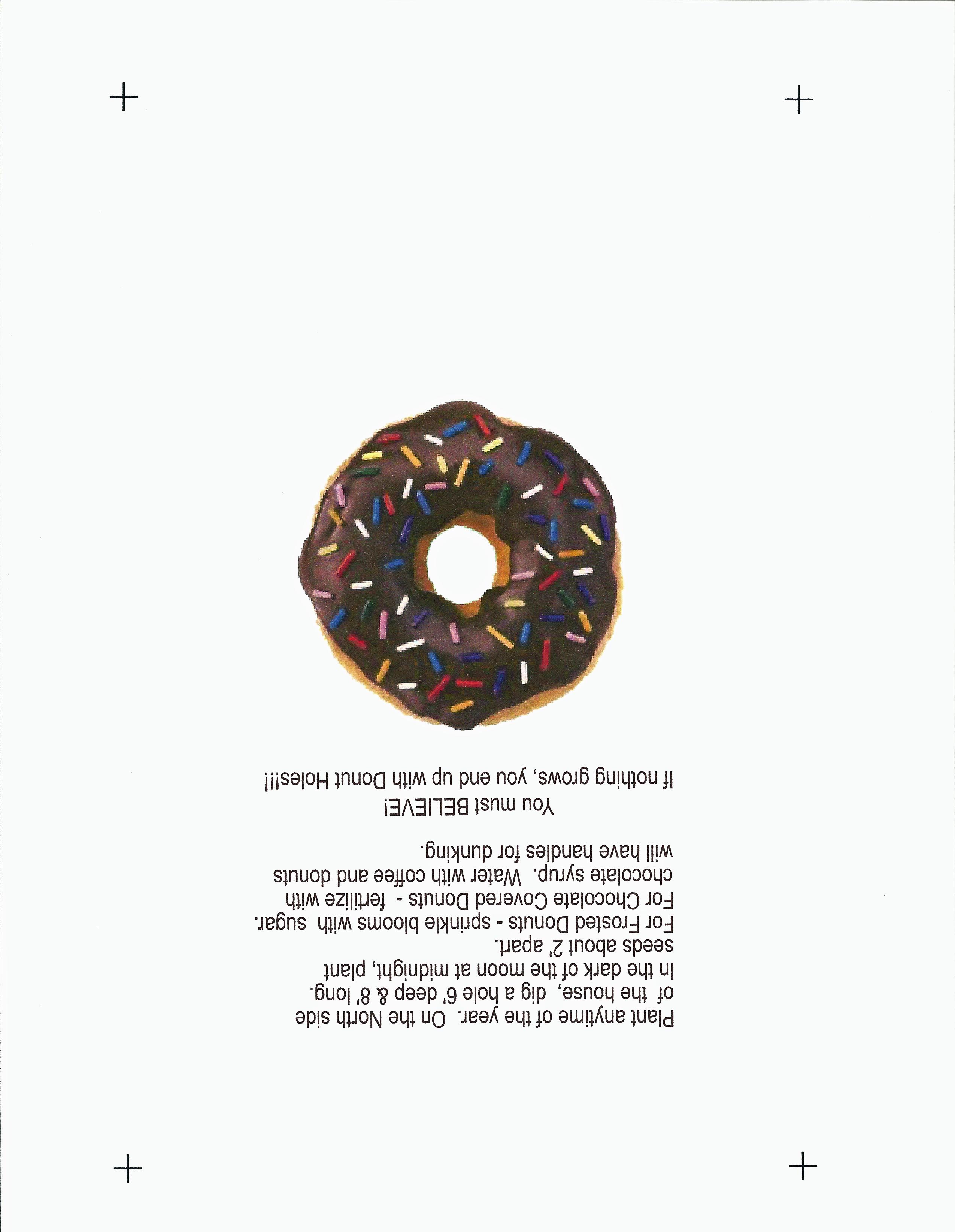 8 Best Images of Donut Seeds Printable Seed Packet Doughnut Seed
