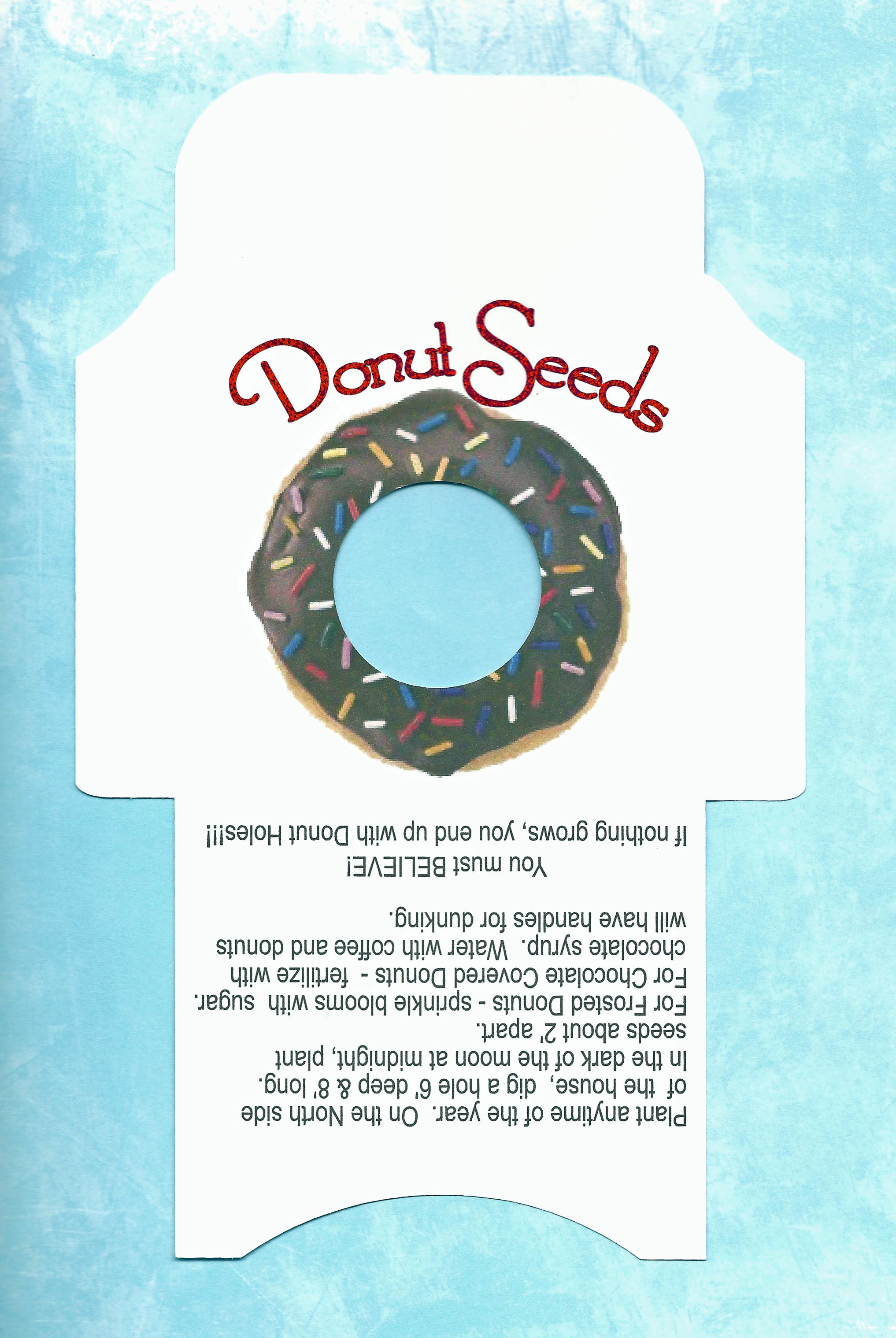 8 Best Images of Donut Seeds Printable Seed Packet Doughnut Seed