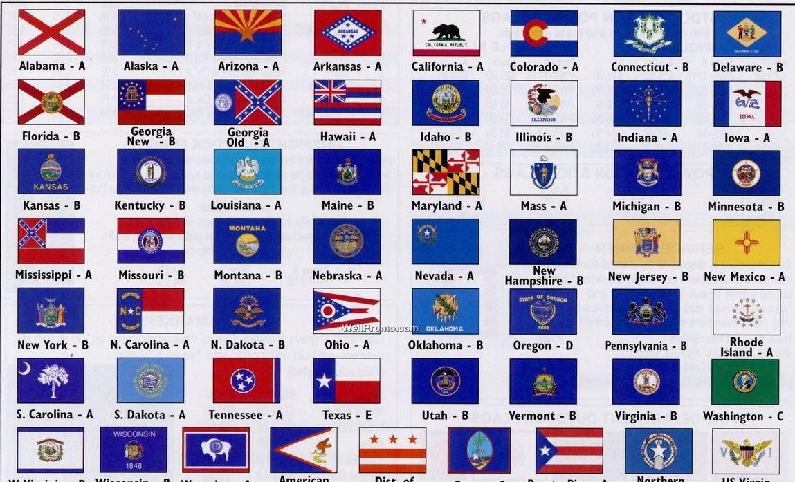 6 Best Images of 50 States Flag Printables Flags From All 50 States