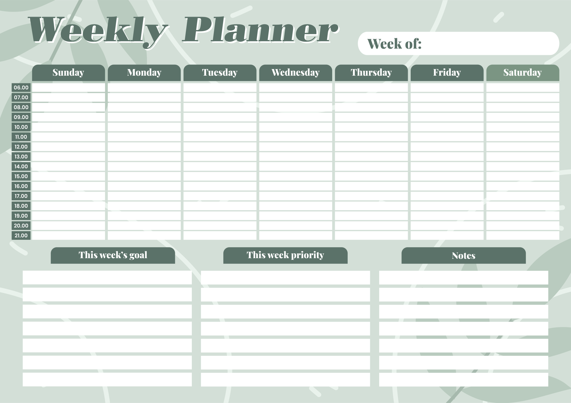 8 Best Images of Hourly Day Planner Printable Pages Hourly Daily Planner Template, Free